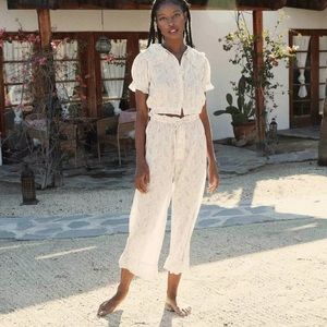 DÔEN Margery Pant Chateau Fleur Paisley Cotton S